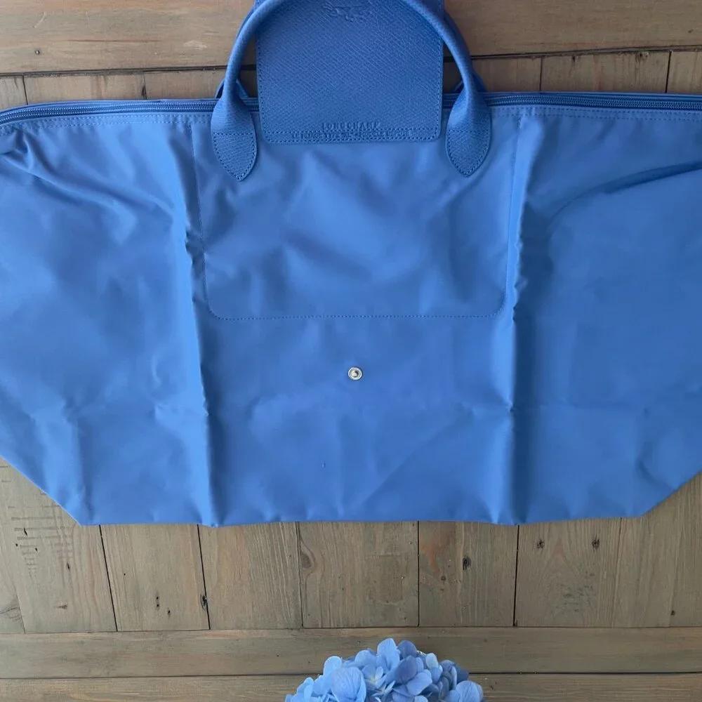 Longchamp Le Pliage  Travel bag XL Weekender - ***  Cornflower Blue -  NWOT - Picture 9 of 11